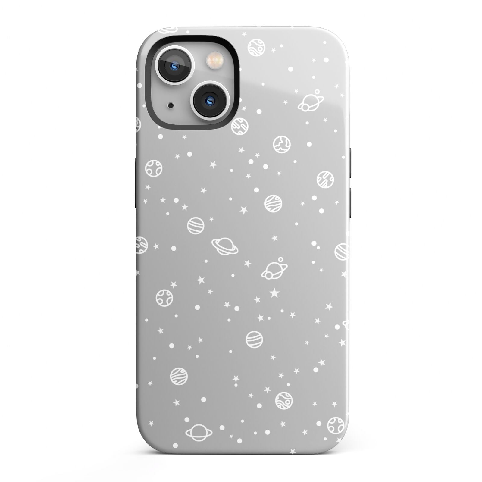 White Planets iPhone 13 Full Wrap 3D Tough Case