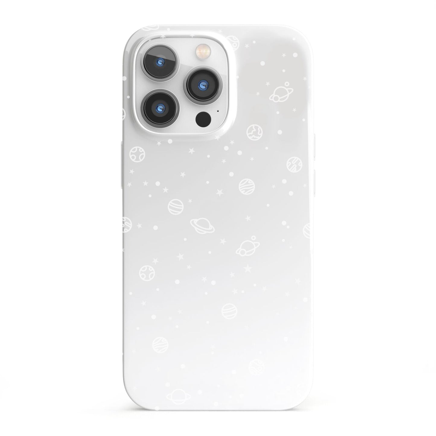 White Planets iPhone 13 Pro Full Wrap 3D Snap Case