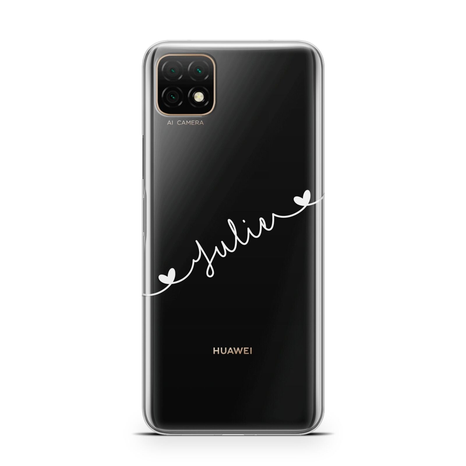 White Sloped Handwritten Name Huawei Enjoy 20 Phone Case