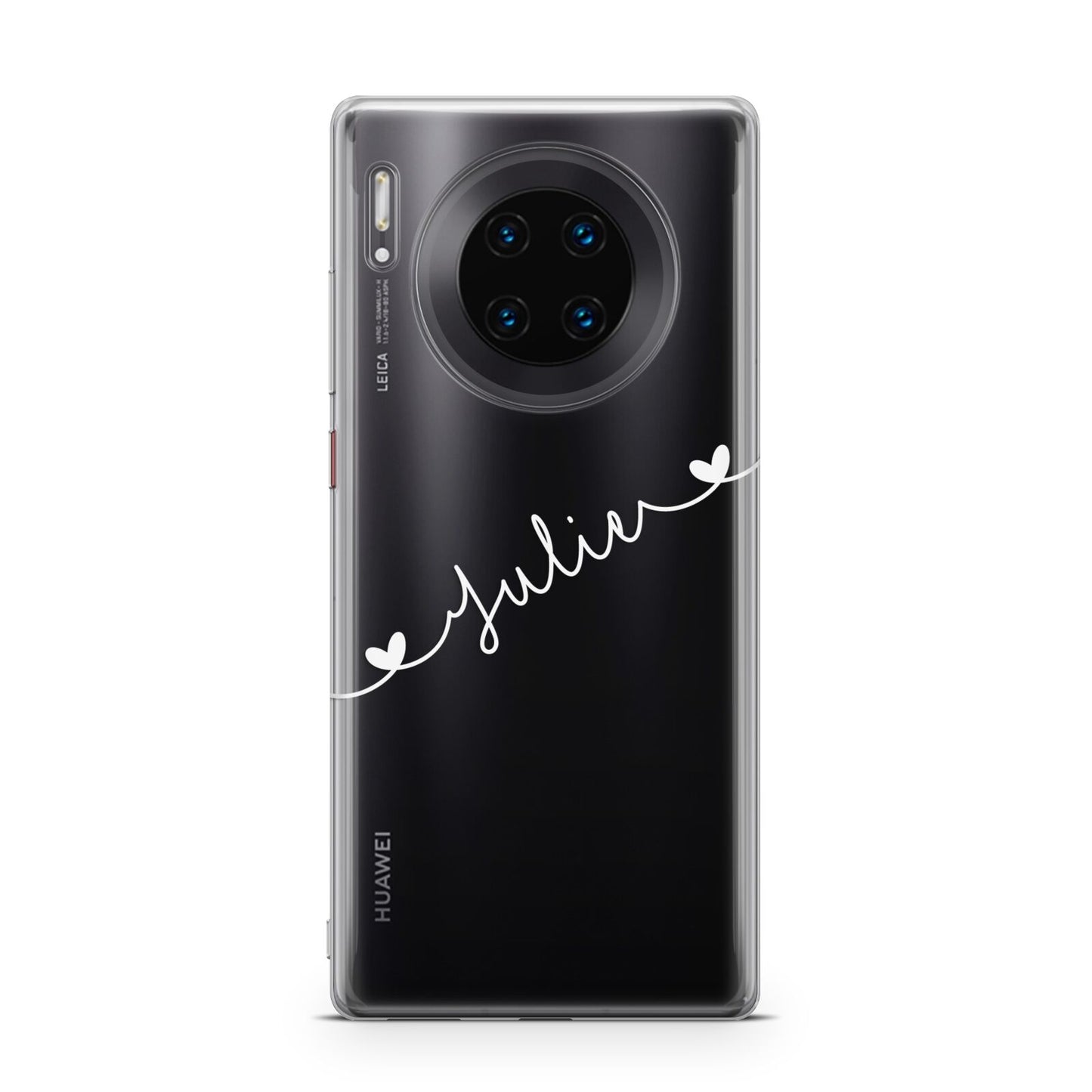 White Sloped Handwritten Name Huawei Mate 30 Pro Phone Case