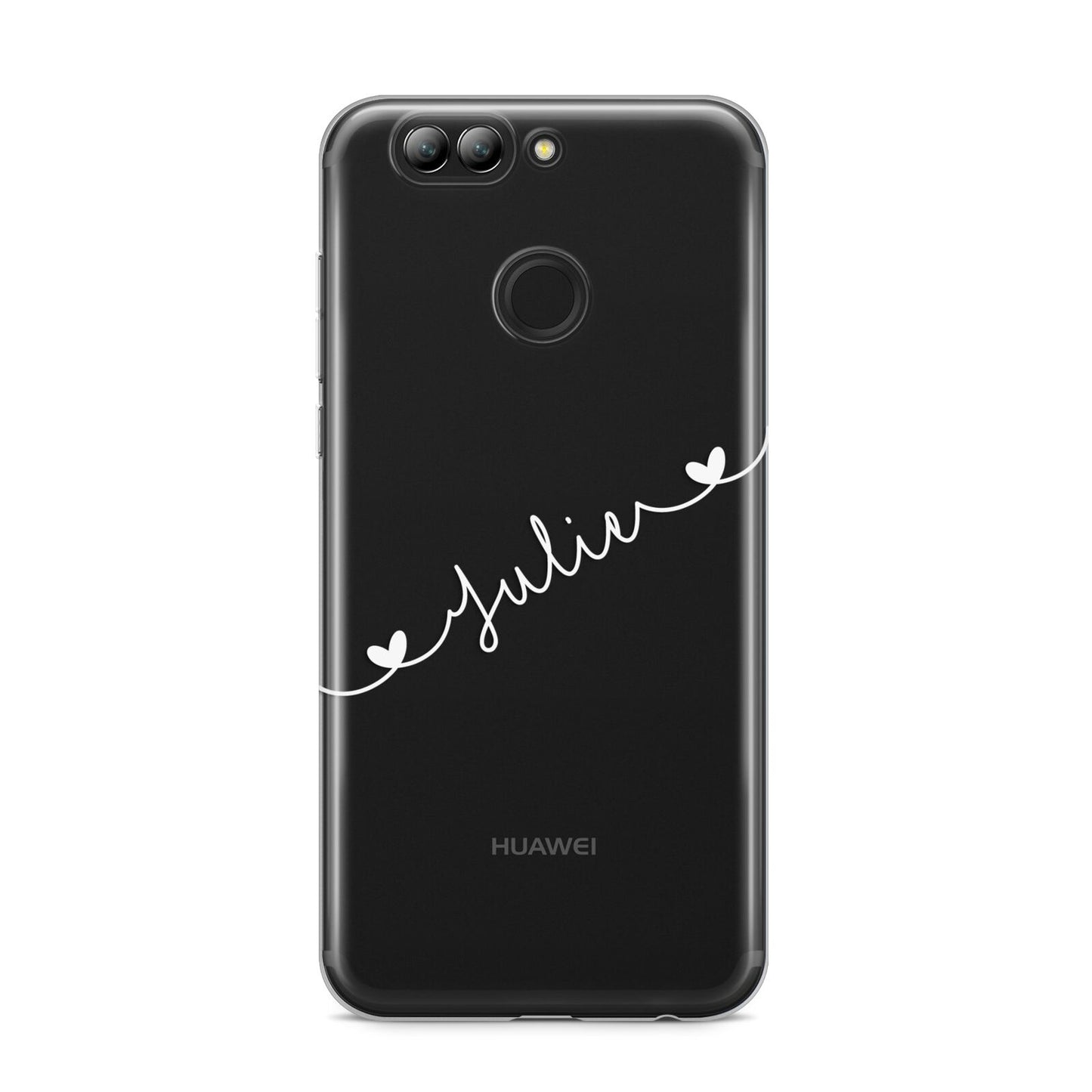 White Sloped Handwritten Name Huawei Nova 2s Phone Case