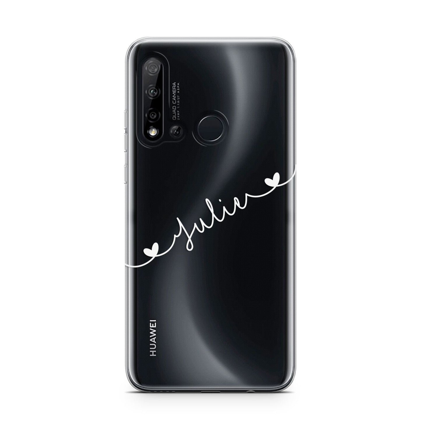 White Sloped Handwritten Name Huawei P20 Lite 5G Phone Case