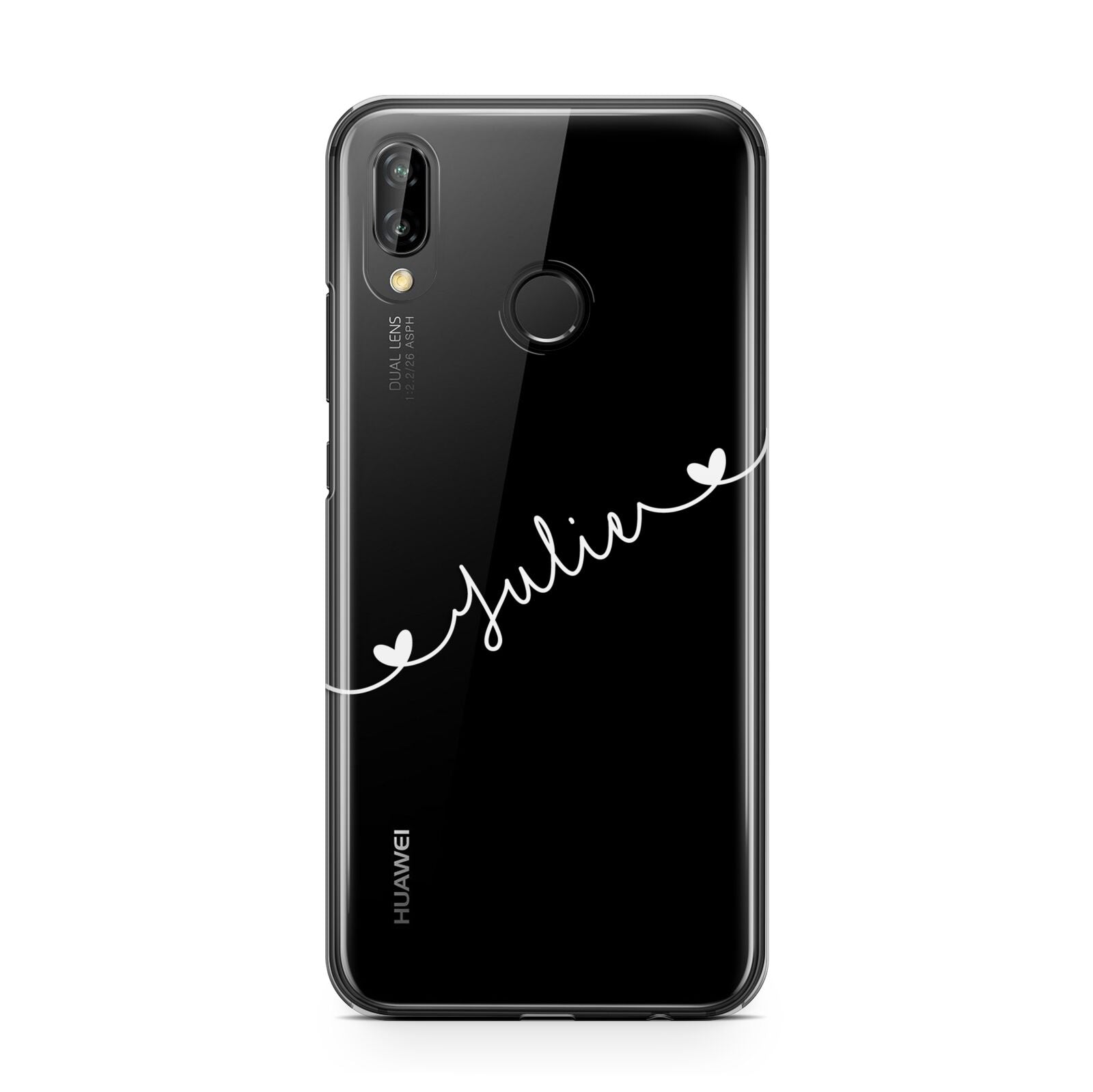 White Sloped Handwritten Name Huawei P20 Lite Phone Case