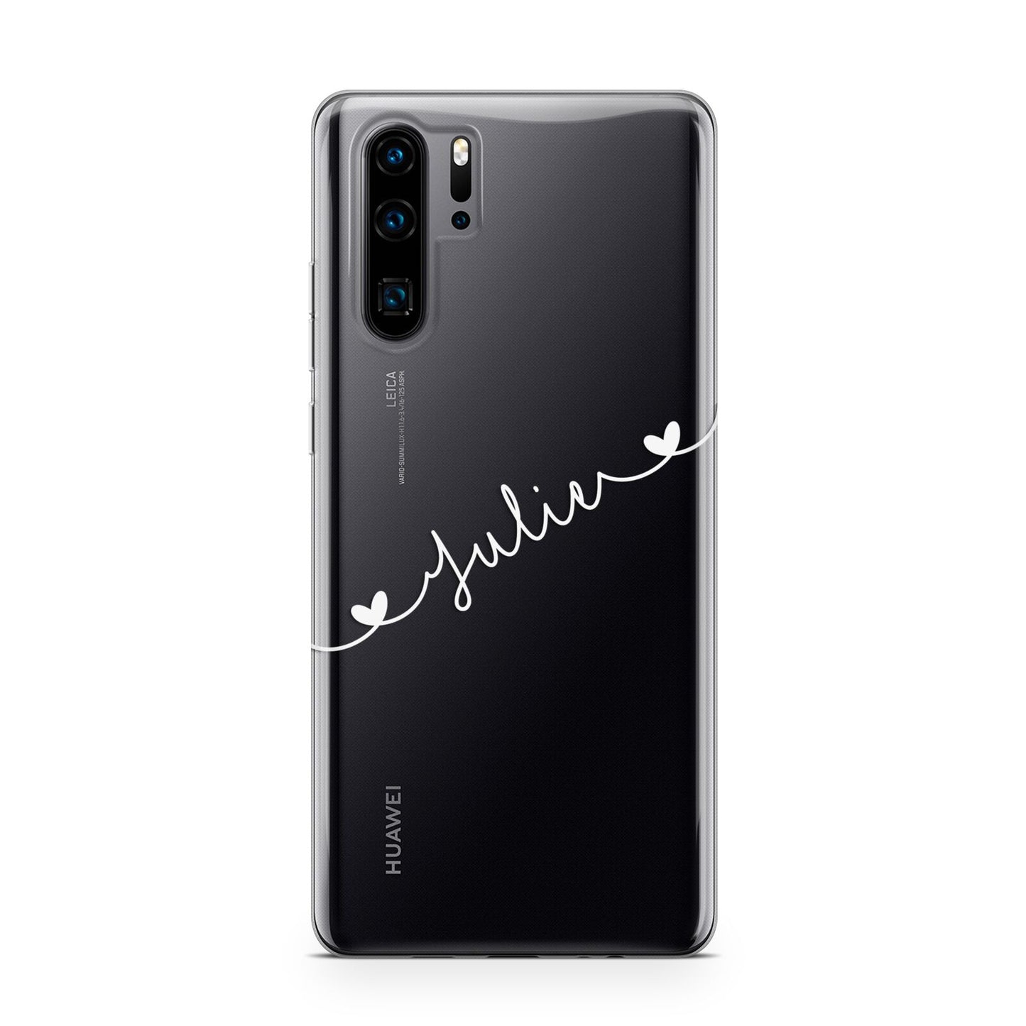 White Sloped Handwritten Name Huawei P30 Pro Phone Case