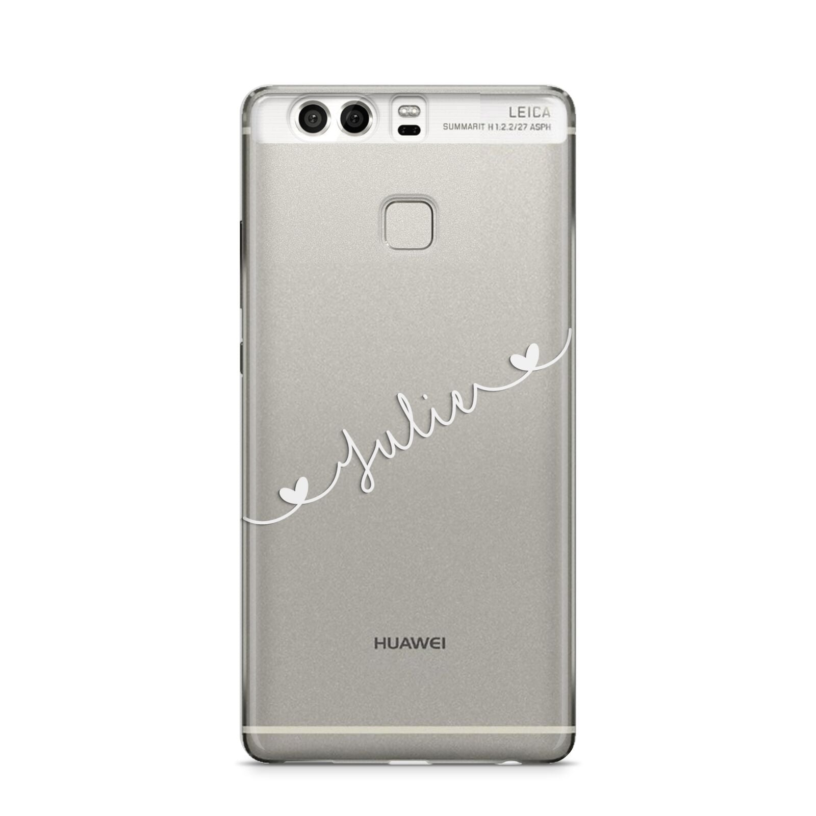 White Sloped Handwritten Name Huawei P9 Case