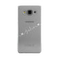 White Sloped Handwritten Name Samsung Galaxy A3 Case