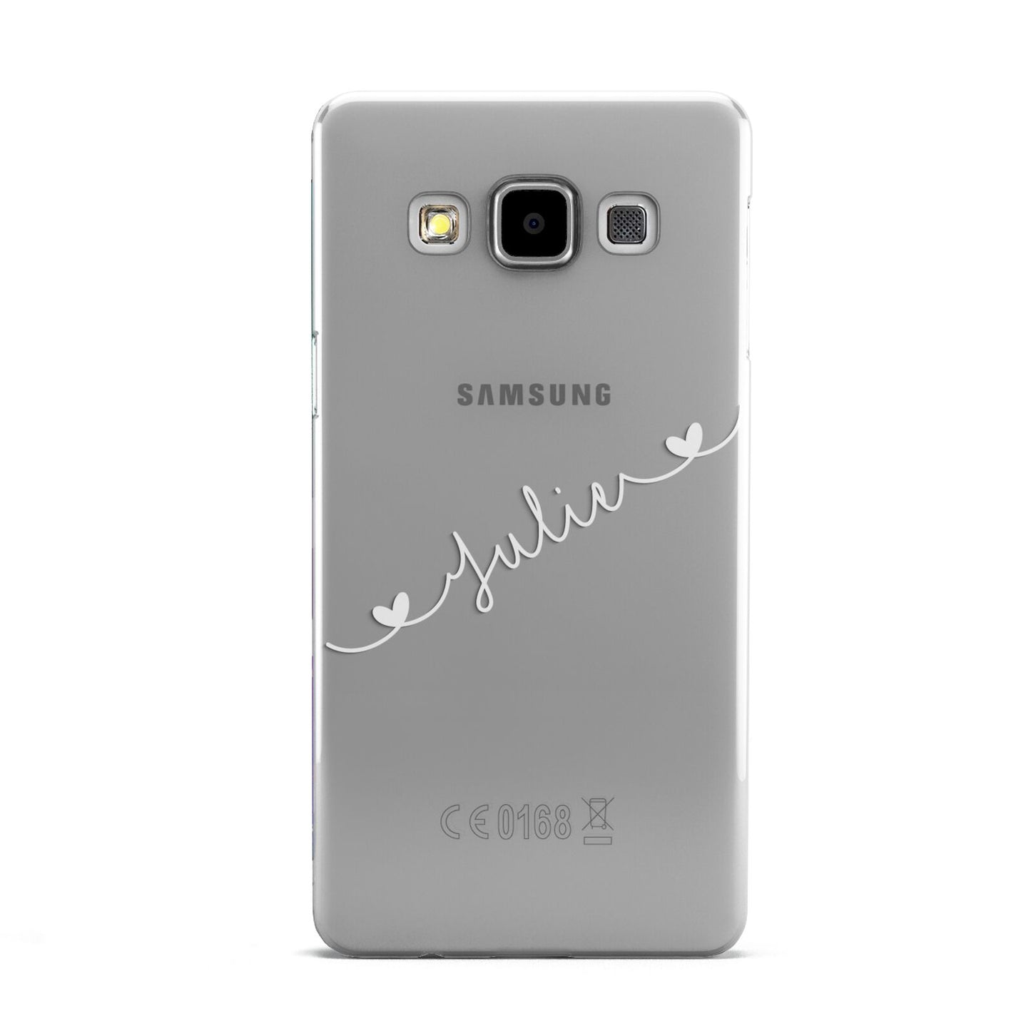 White Sloped Handwritten Name Samsung Galaxy A5 Case