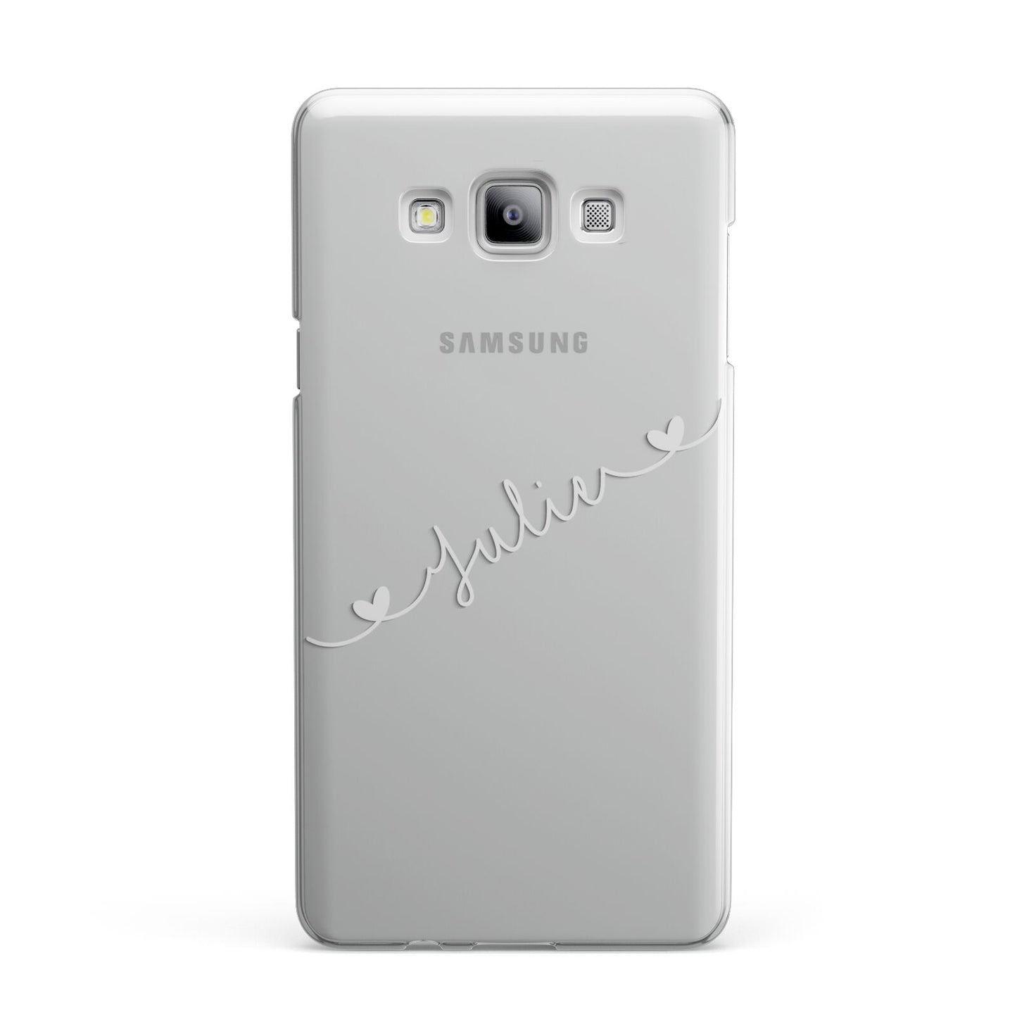 White Sloped Handwritten Name Samsung Galaxy A7 2015 Case