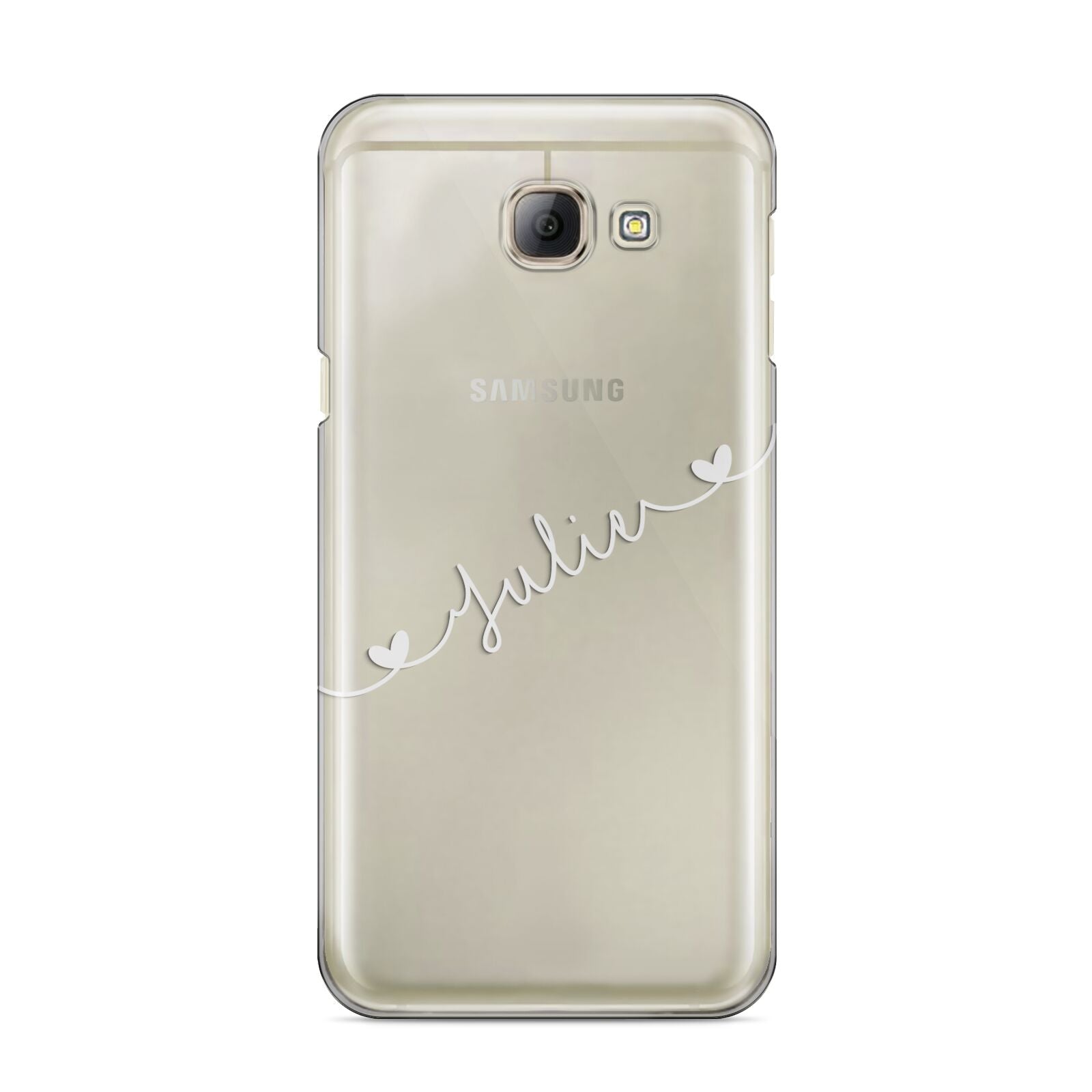 White Sloped Handwritten Name Samsung Galaxy A8 2016 Case