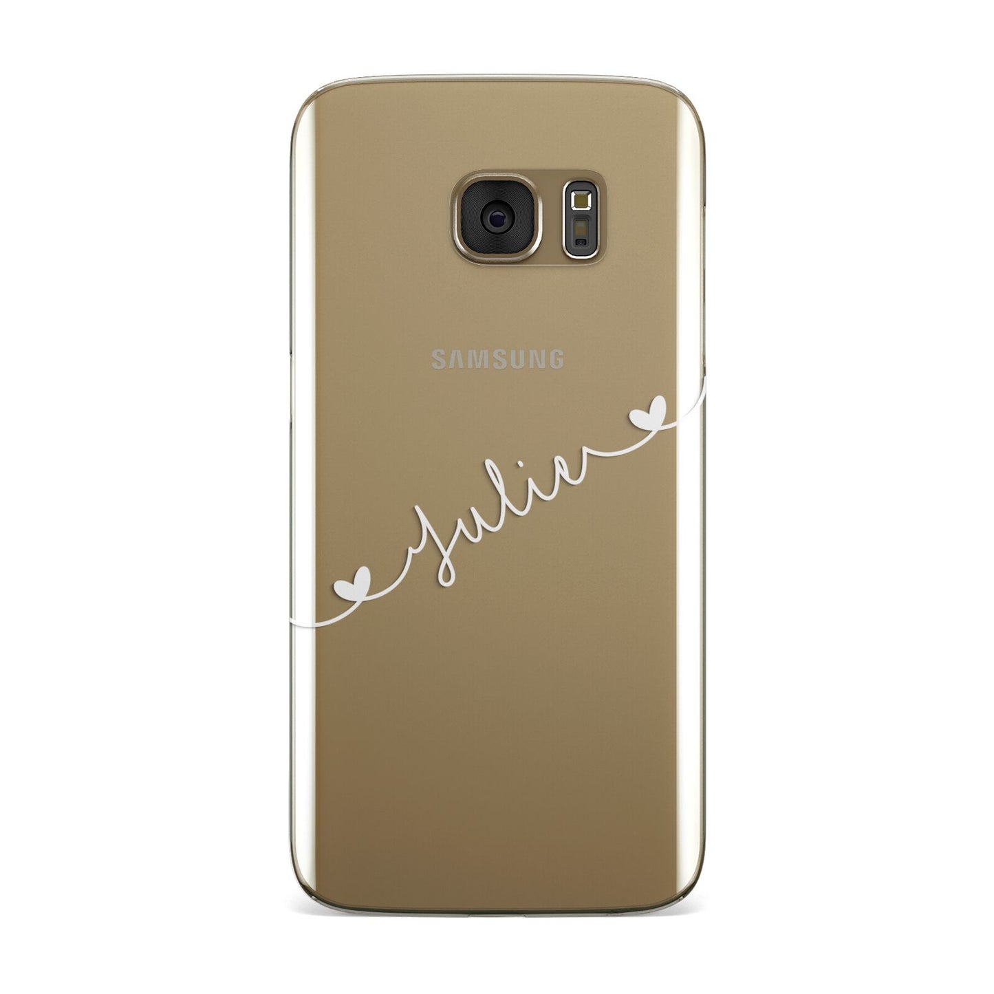 White Sloped Handwritten Name Samsung Galaxy Case