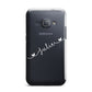 White Sloped Handwritten Name Samsung Galaxy J1 2016 Case
