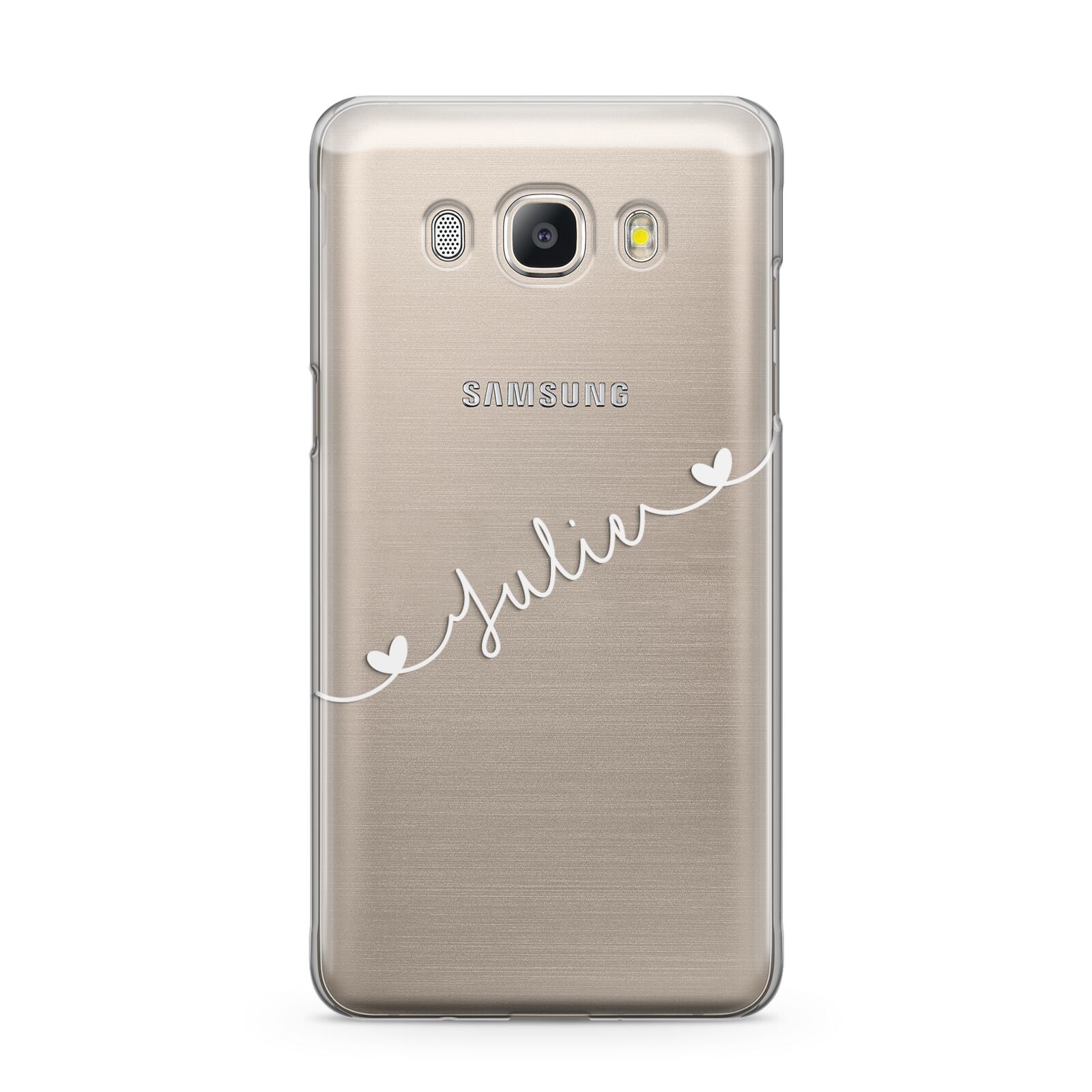 White Sloped Handwritten Name Samsung Galaxy J5 2016 Case