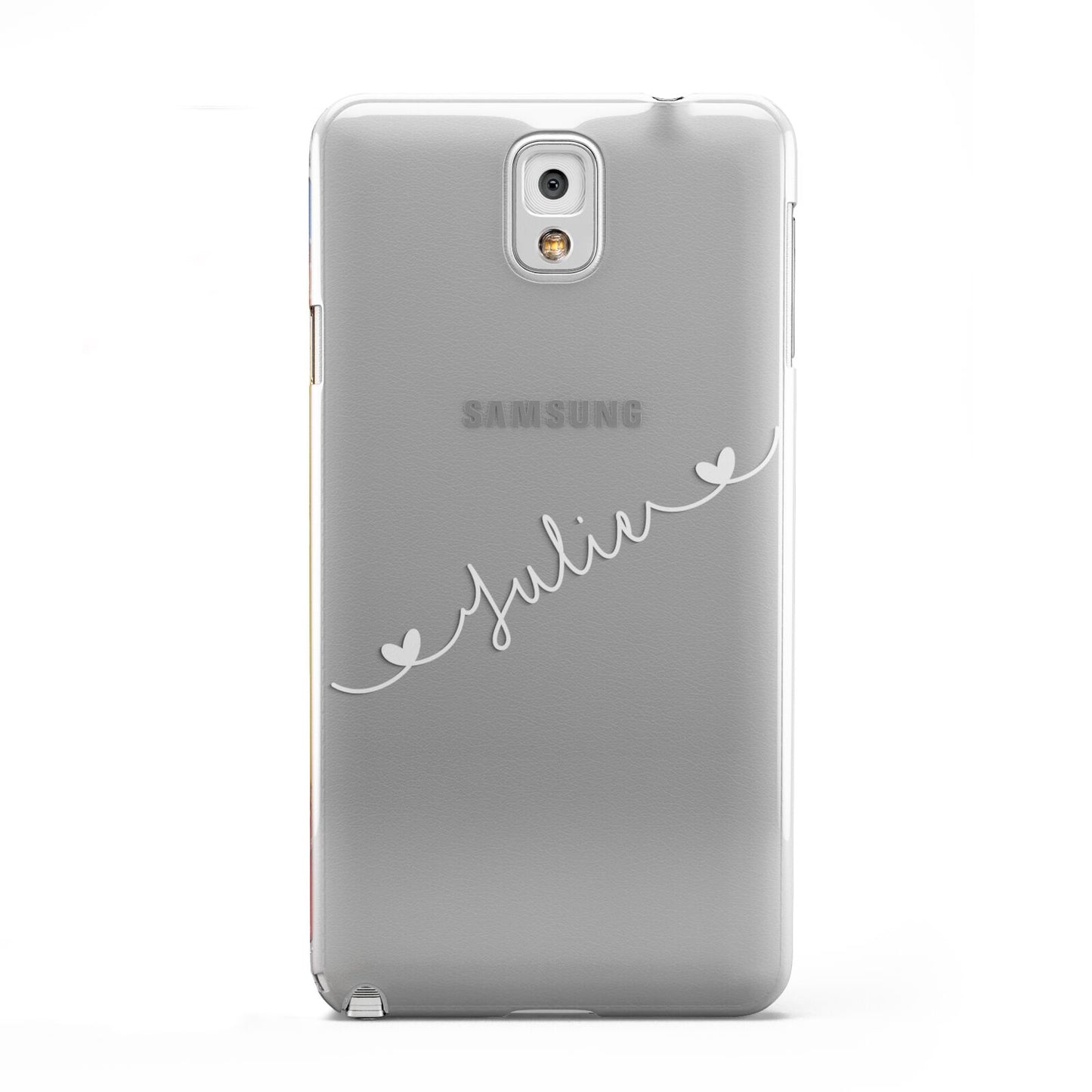 White Sloped Handwritten Name Samsung Galaxy Note 3 Case