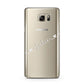 White Sloped Handwritten Name Samsung Galaxy Note 5 Case