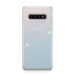 White Sloped Handwritten Name Samsung Galaxy S10 Plus Case