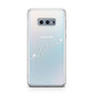 White Sloped Handwritten Name Samsung Galaxy S10E Case