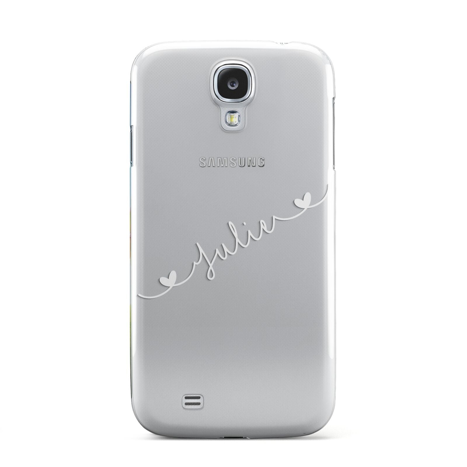 White Sloped Handwritten Name Samsung Galaxy S4 Case