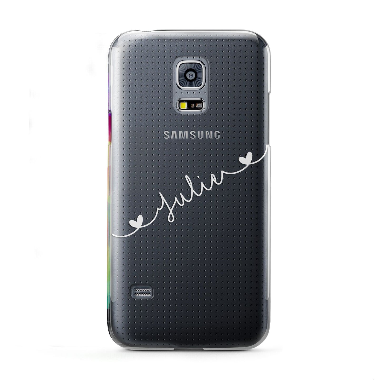 White Sloped Handwritten Name Samsung Galaxy S5 Mini Case