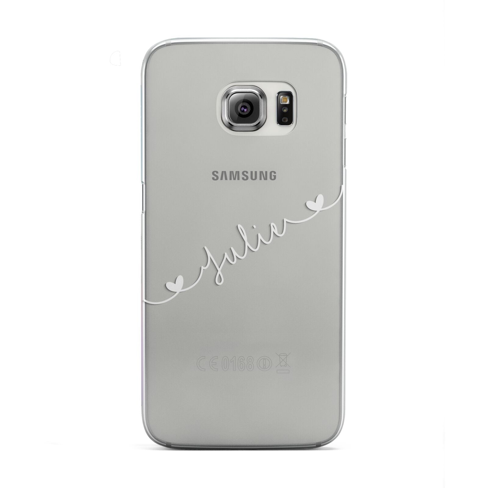 White Sloped Handwritten Name Samsung Galaxy S6 Edge Case