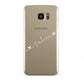 White Sloped Handwritten Name Samsung Galaxy S7 Edge Case