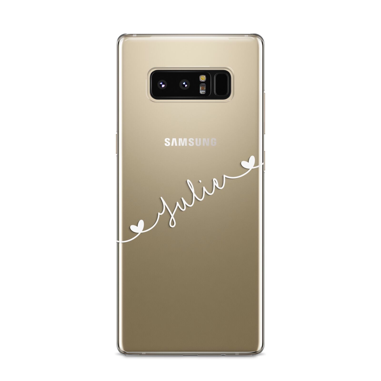 White Sloped Handwritten Name Samsung Galaxy S8 Case