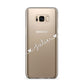 White Sloped Handwritten Name Samsung Galaxy S8 Plus Case