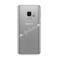 White Sloped Handwritten Name Samsung Galaxy S9 Case