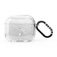 White Spiders Web with Transparent Background AirPods Glitter Case 3rd Gen