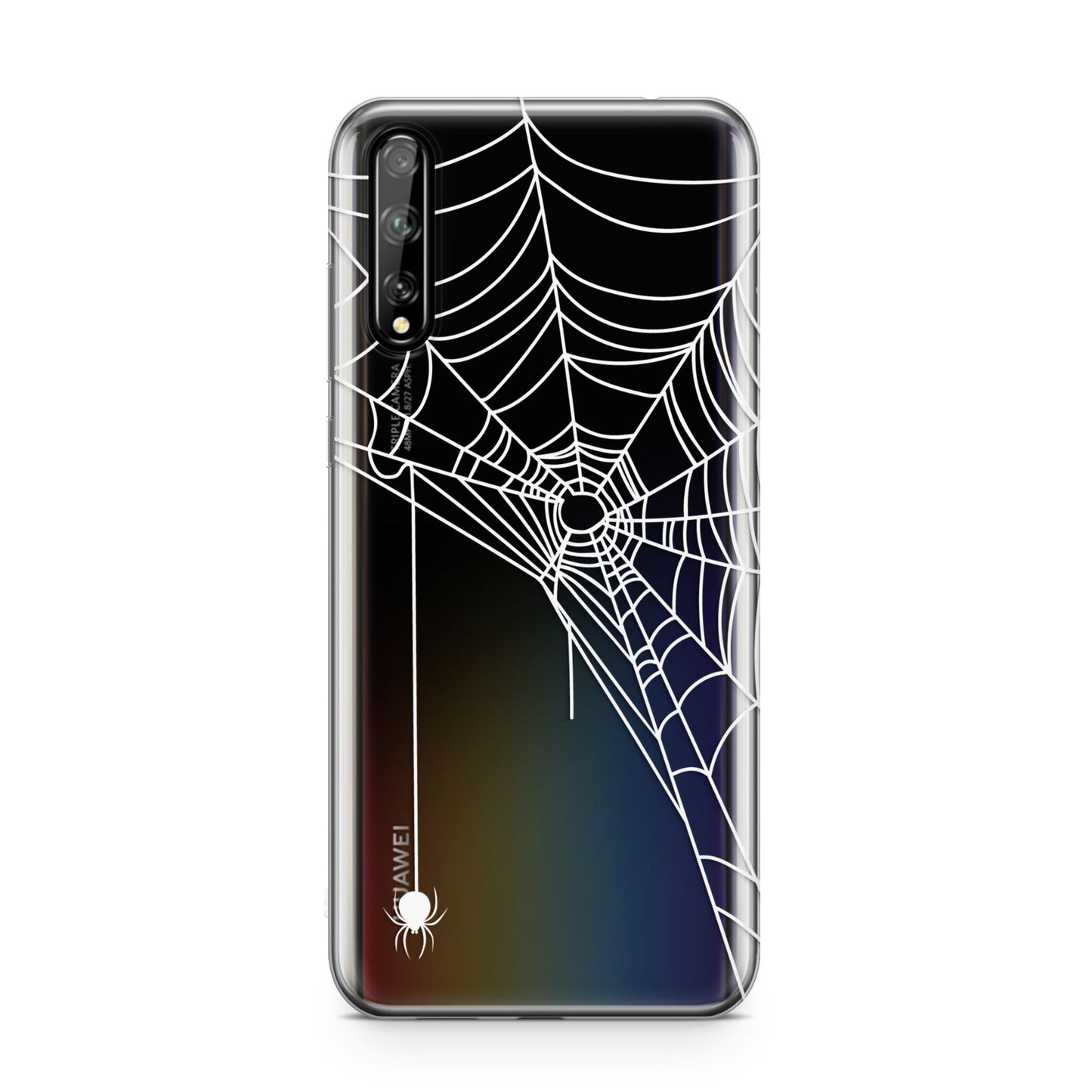 White Spiders Web with Transparent Background Huawei Enjoy 10s Phone Case