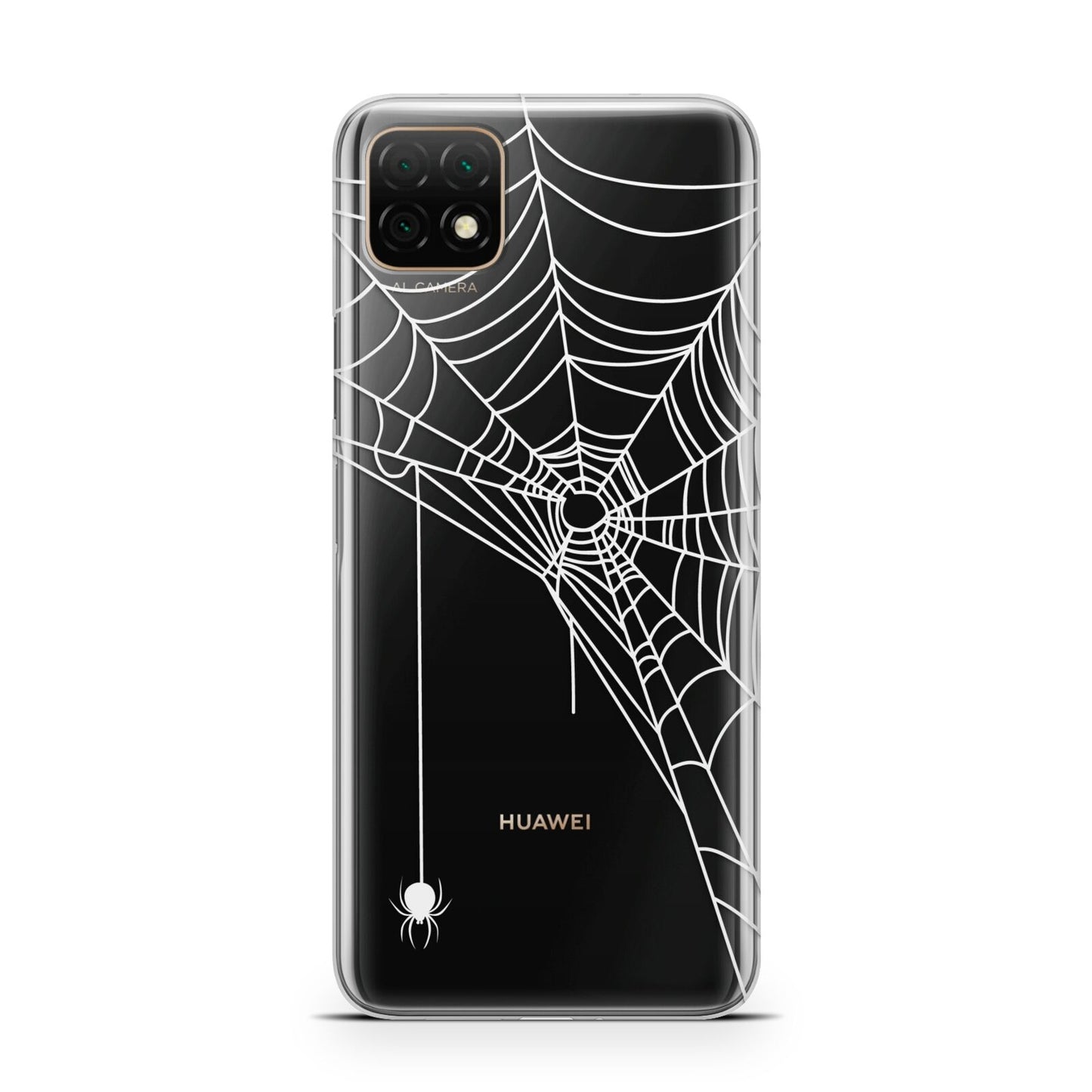 White Spiders Web with Transparent Background Huawei Enjoy 20 Phone Case