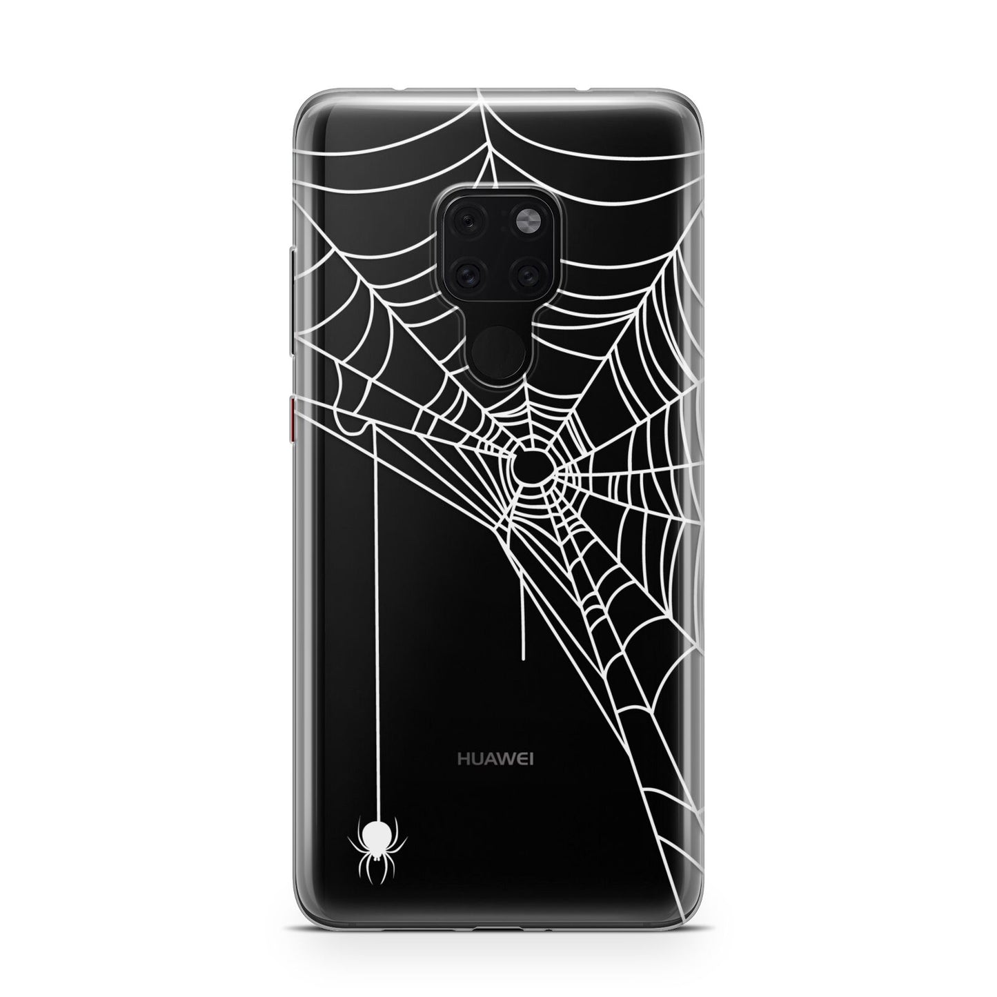 White Spiders Web with Transparent Background Huawei Mate 20 Phone Case