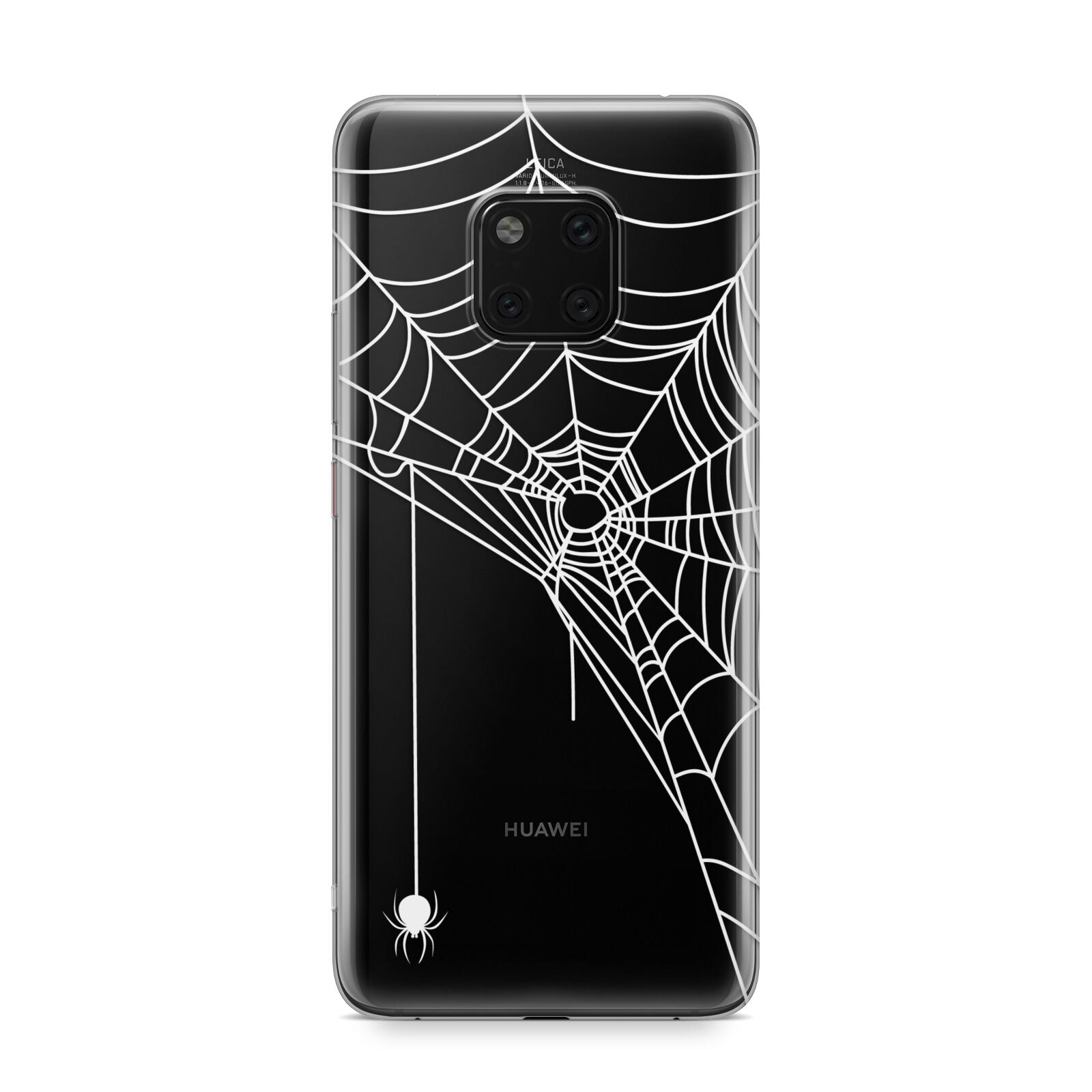 White Spiders Web with Transparent Background Huawei Mate 20 Pro Phone Case