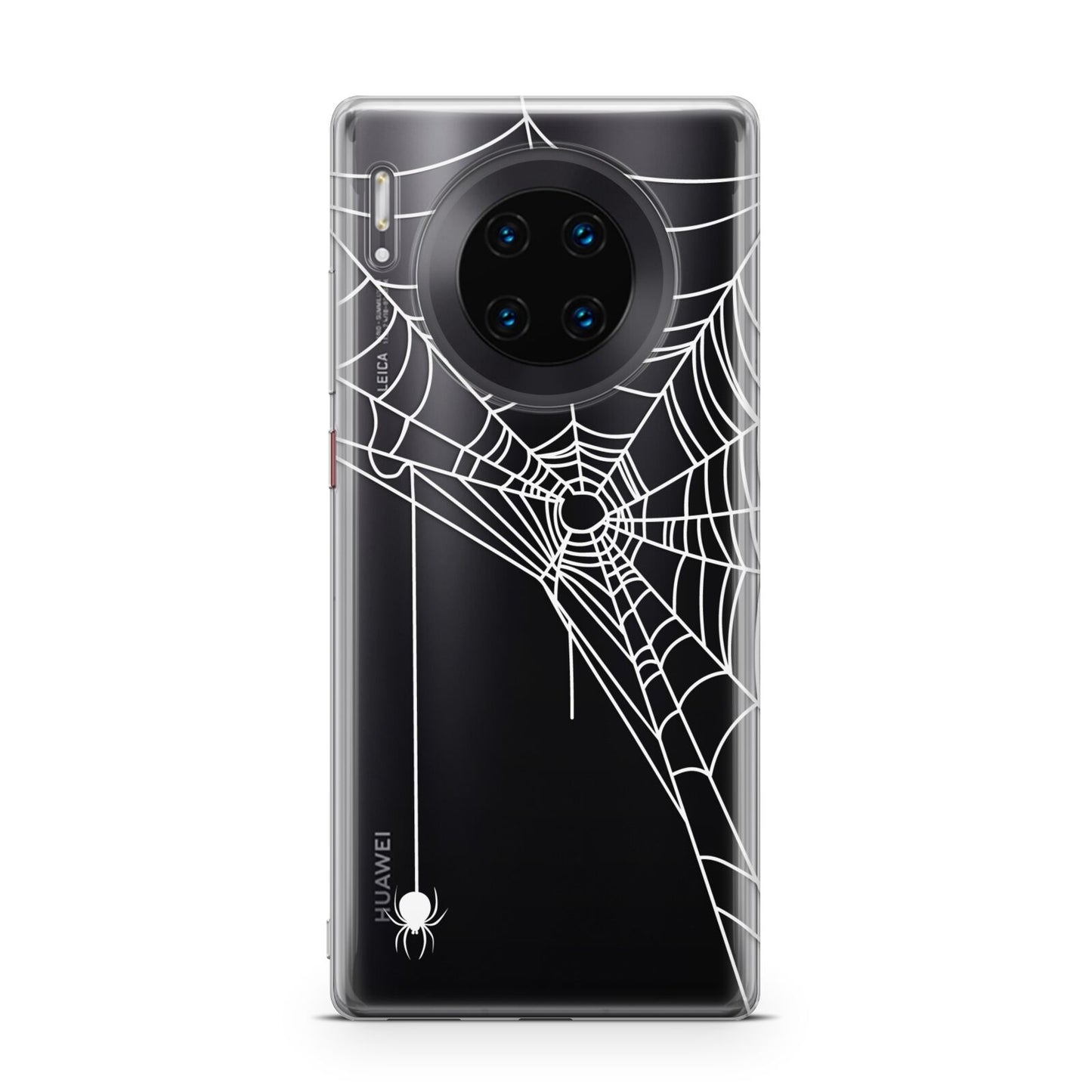 White Spiders Web with Transparent Background Huawei Mate 30 Pro Phone Case