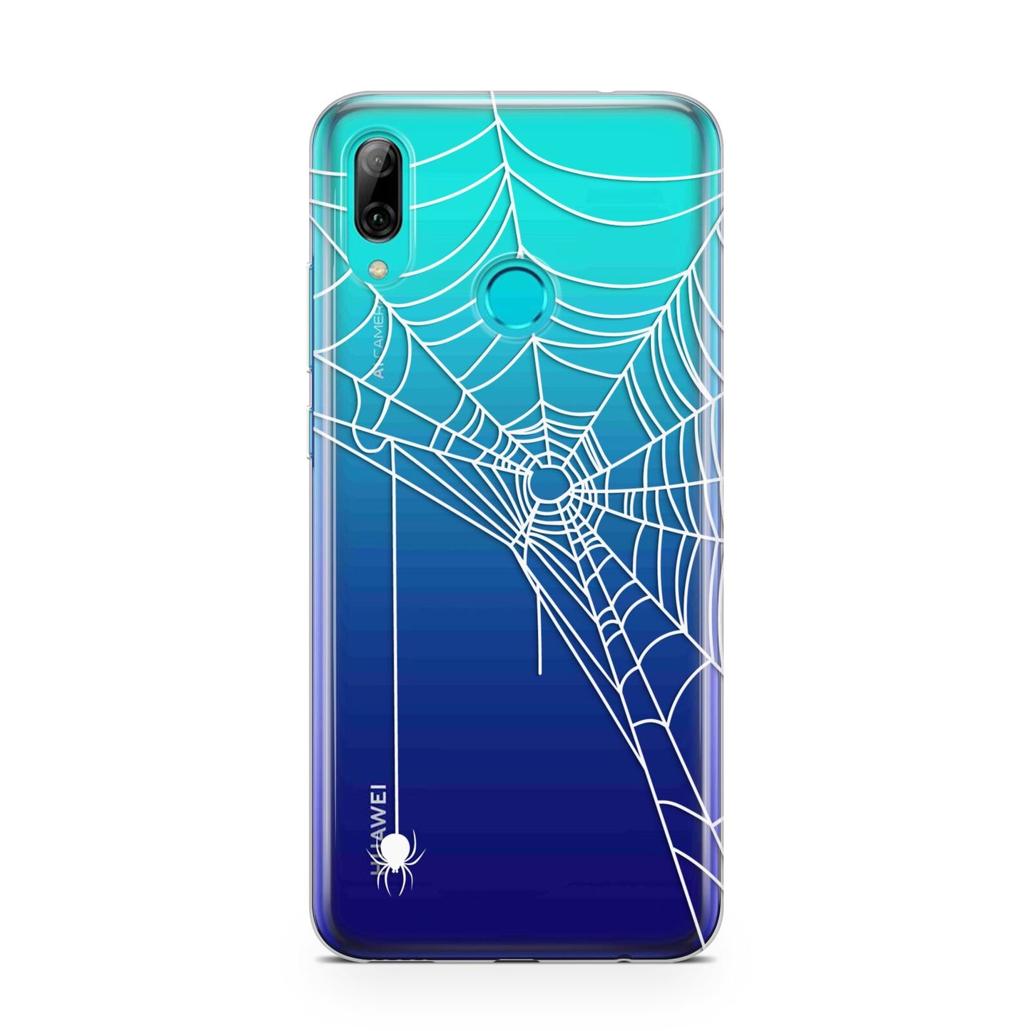 White Spiders Web with Transparent Background Huawei P Smart 2019 Case