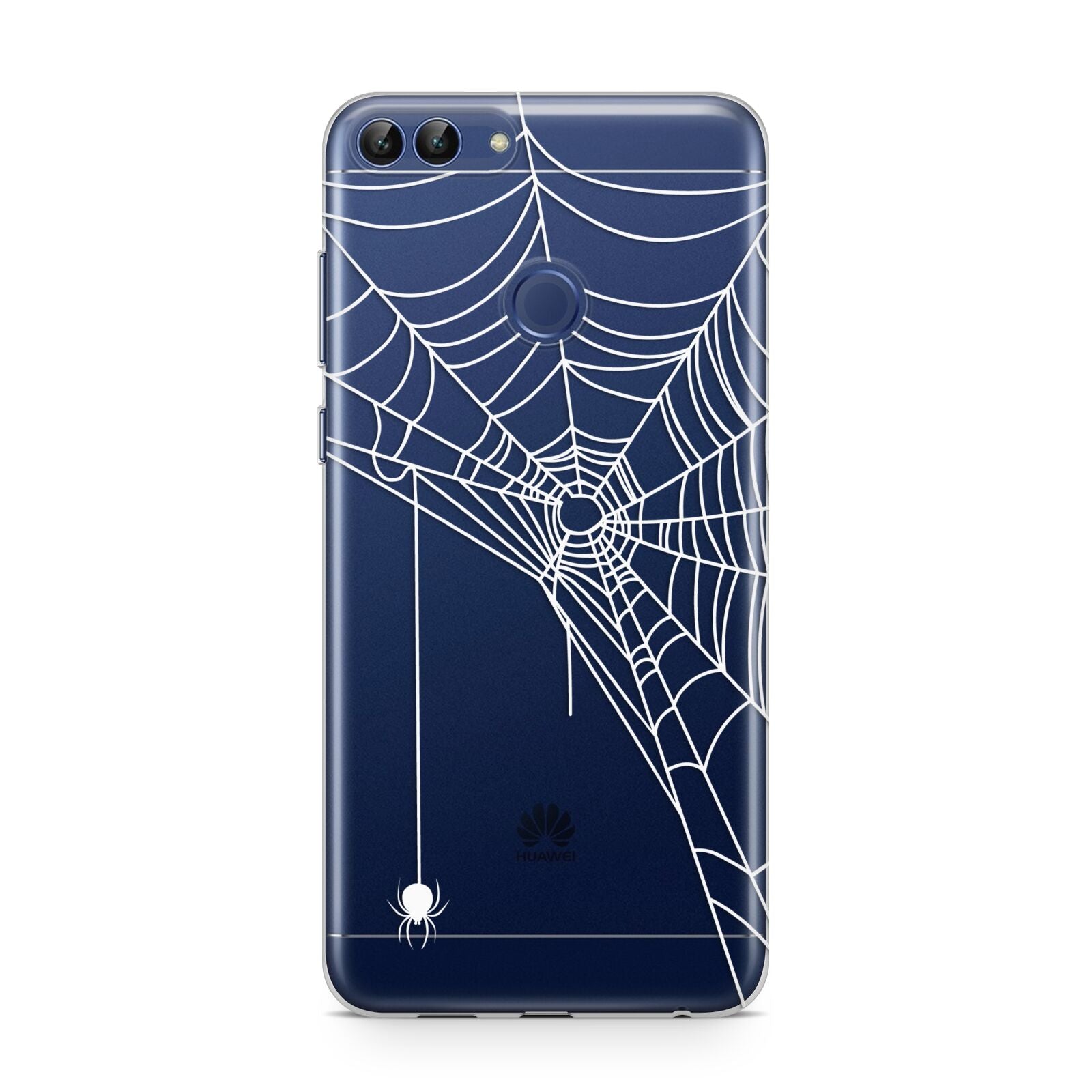 White Spiders Web with Transparent Background Huawei P Smart Case