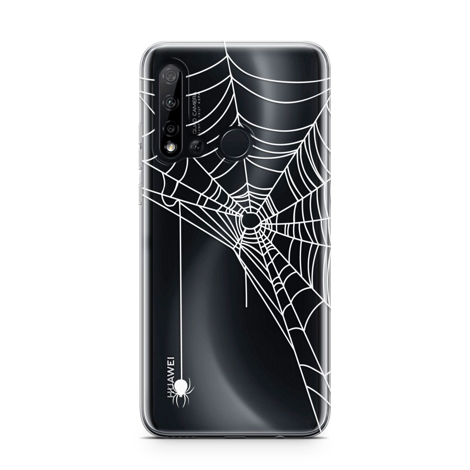 White Spiders Web with Transparent Background Huawei P20 Lite 5G Phone Case