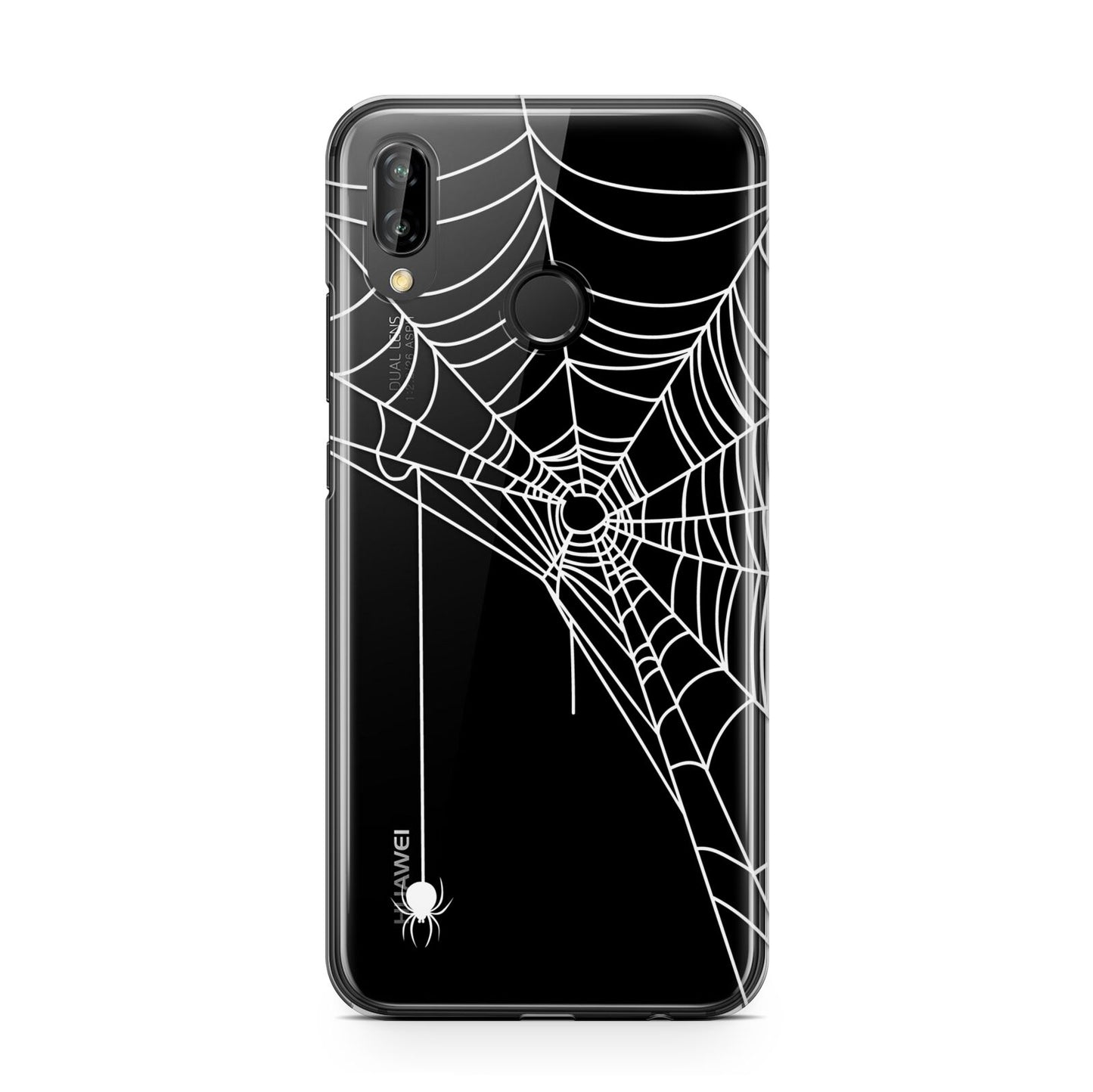 White Spiders Web with Transparent Background Huawei P20 Lite Phone Case