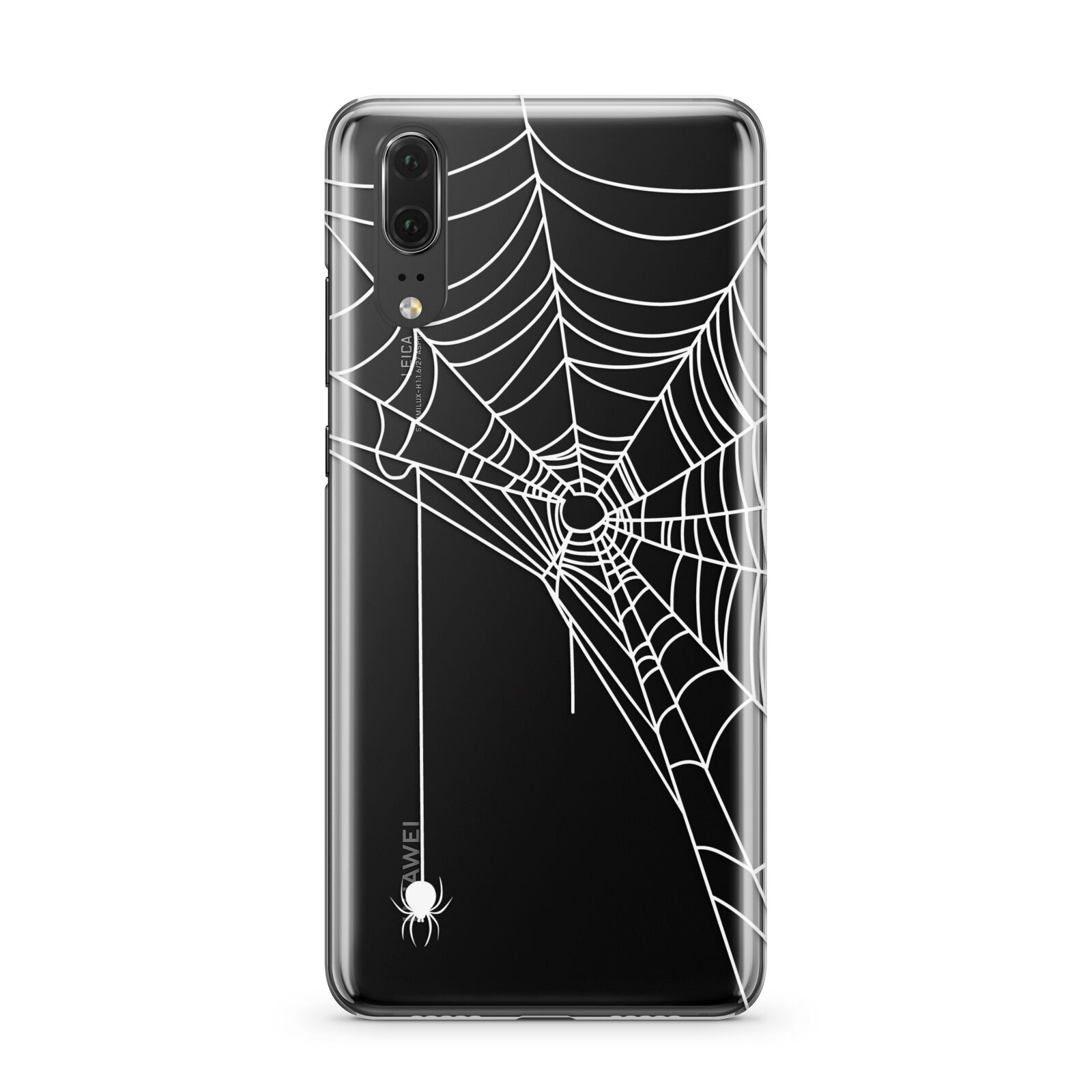 White Spiders Web with Transparent Background Huawei P20 Phone Case