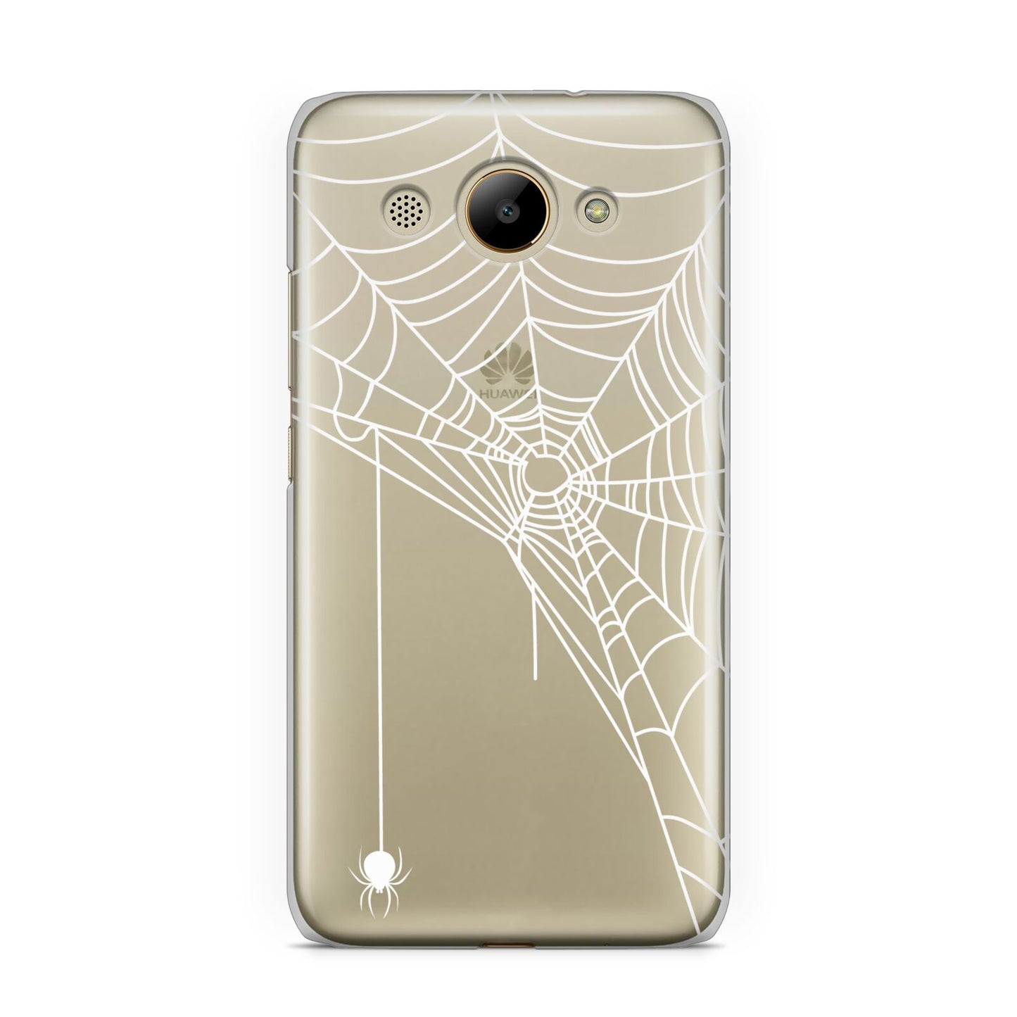 White Spiders Web with Transparent Background Huawei Y3 2017