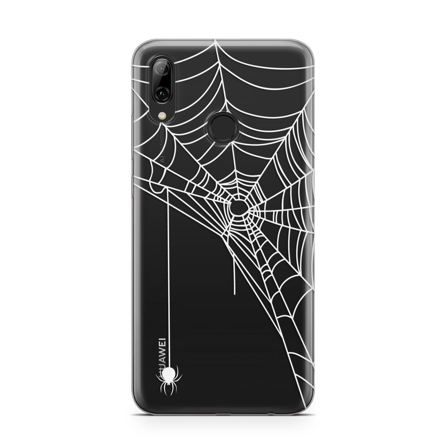 White Spiders Web with Transparent Background Huawei Y7 2019