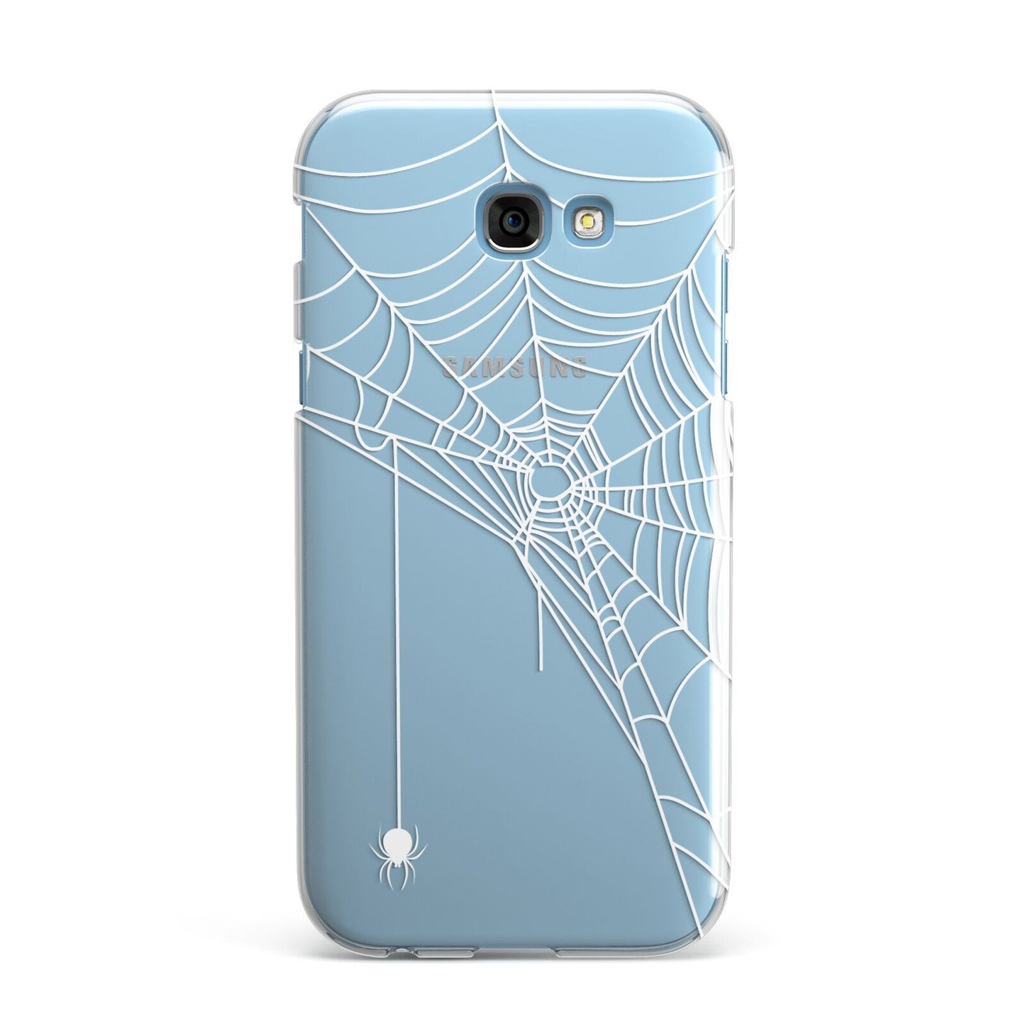 White Spiders Web with Transparent Background Samsung Galaxy A7 2017 Case