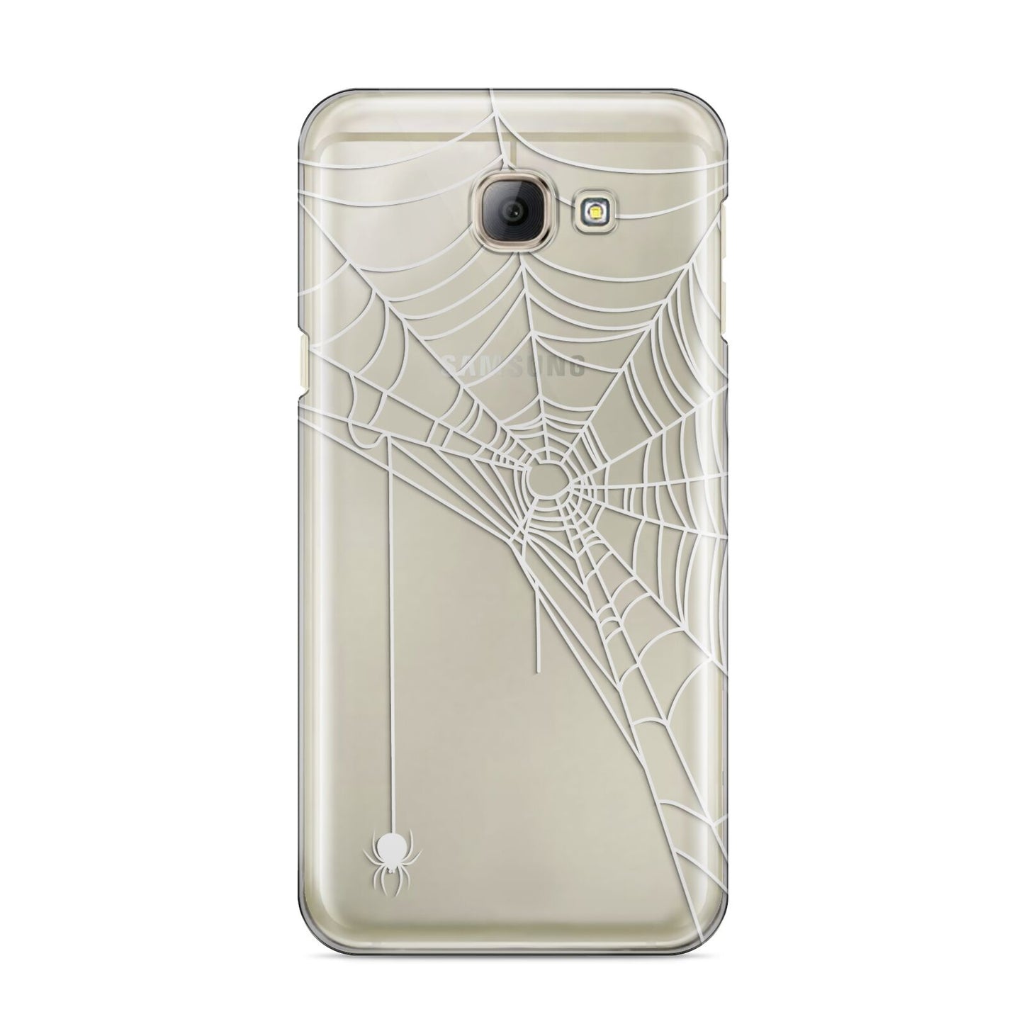 White Spiders Web with Transparent Background Samsung Galaxy A8 2016 Case