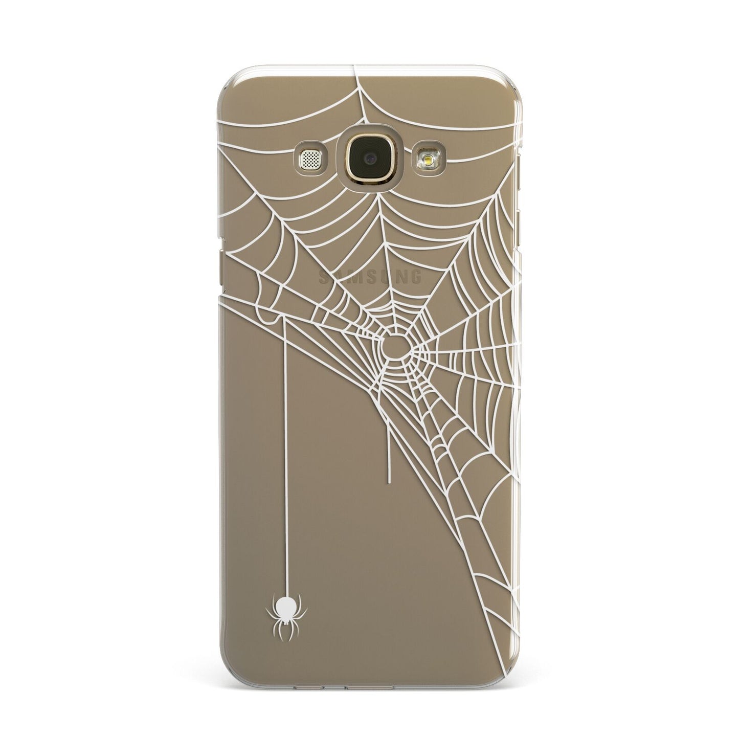 White Spiders Web with Transparent Background Samsung Galaxy A8 Case