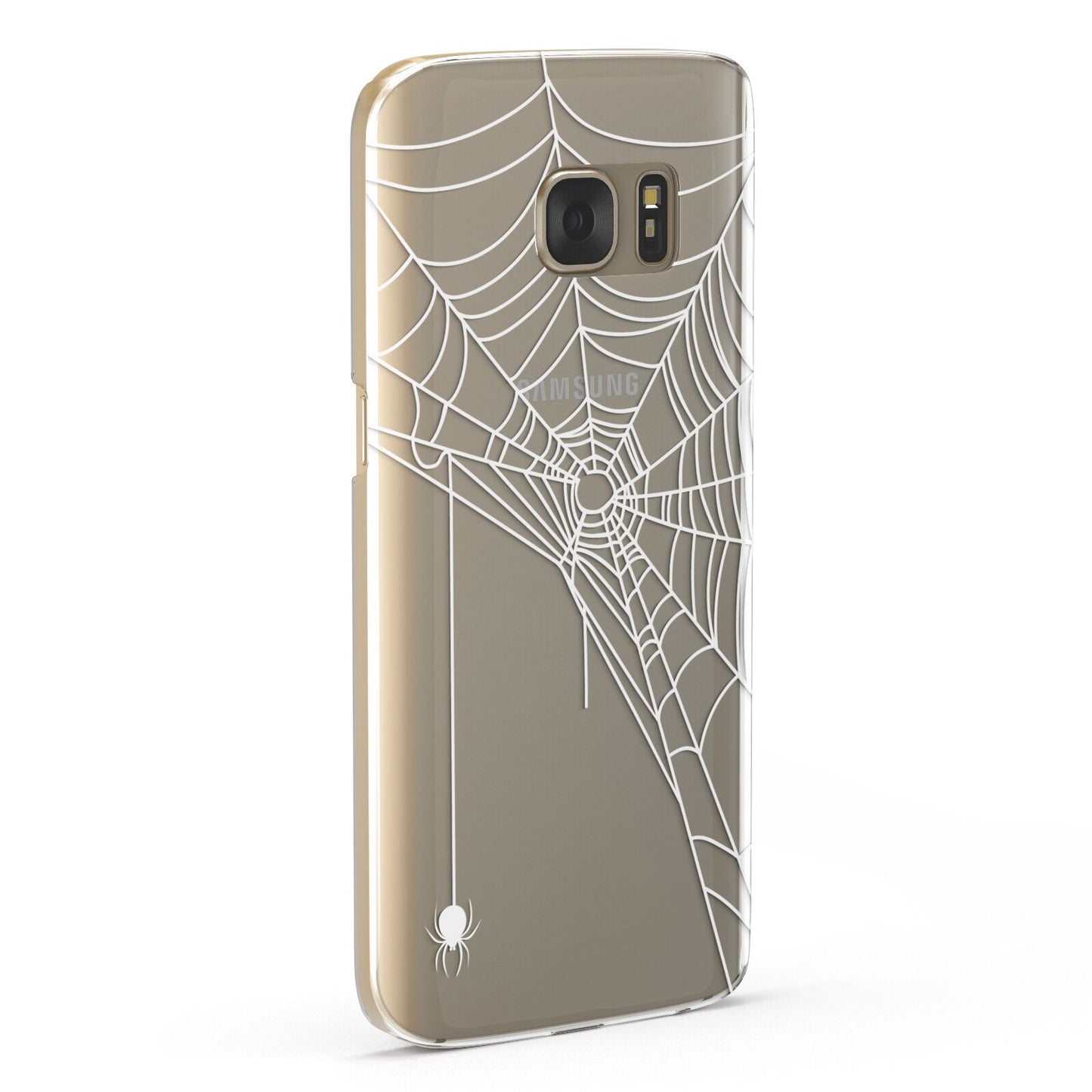 White Spiders Web with Transparent Background Samsung Galaxy Case Fourty Five Degrees