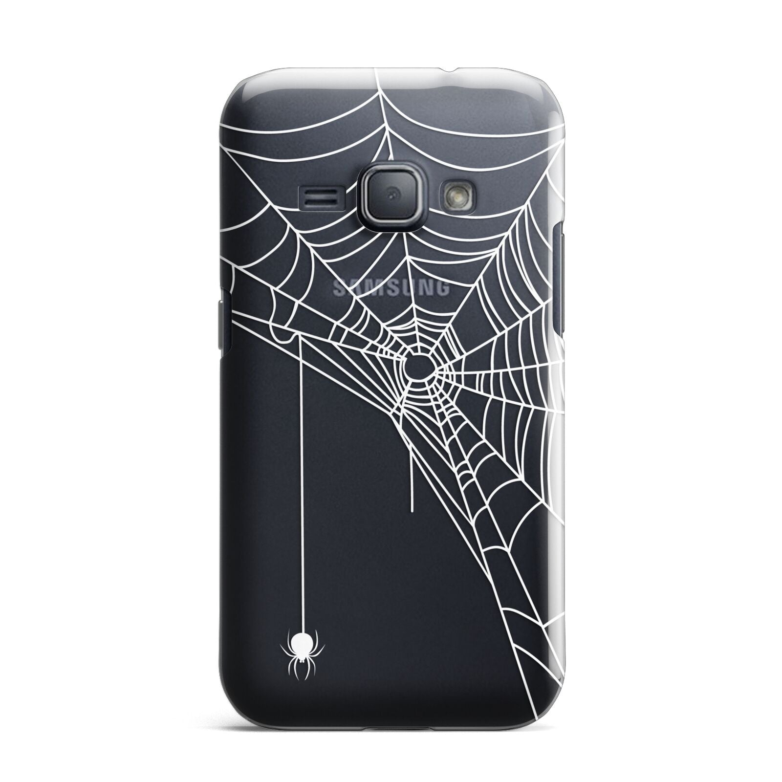 White Spiders Web with Transparent Background Samsung Galaxy J1 2016 Case