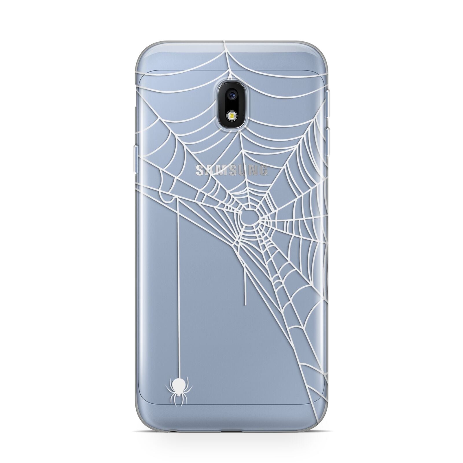 White Spiders Web with Transparent Background Samsung Galaxy J3 2017 Case