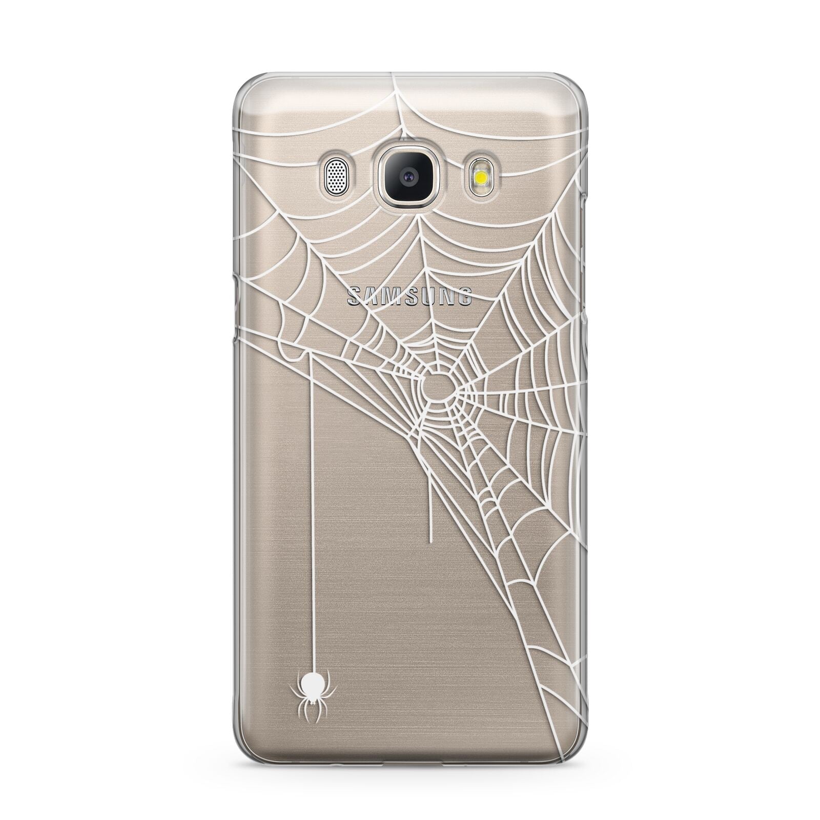 White Spiders Web with Transparent Background Samsung Galaxy J5 2016 Case