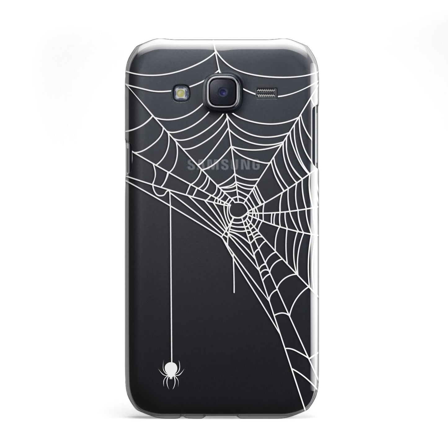 White Spiders Web with Transparent Background Samsung Galaxy J5 Case