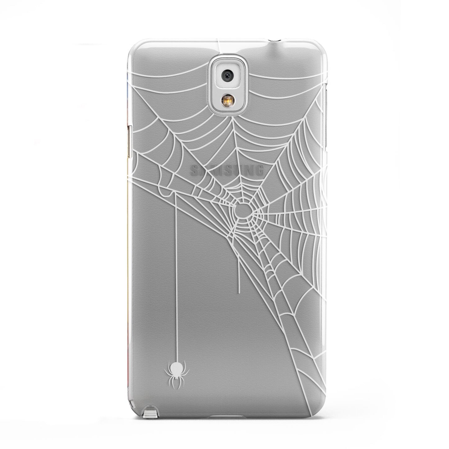 White Spiders Web with Transparent Background Samsung Galaxy Note 3 Case