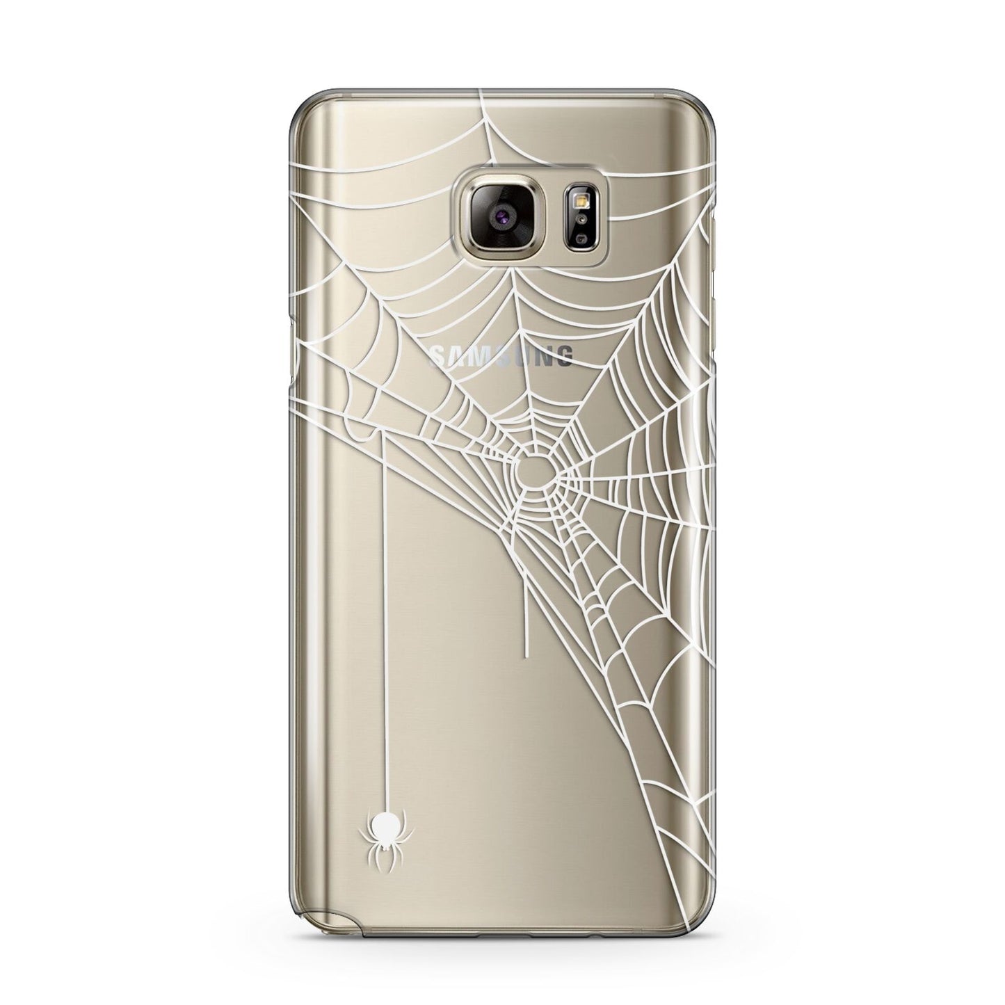 White Spiders Web with Transparent Background Samsung Galaxy Note 5 Case